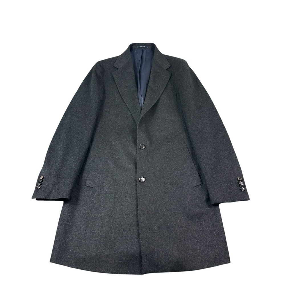 Suitsupply Pure Cashmere Gray Single Breasted Vicenza Coat 40R J405I
